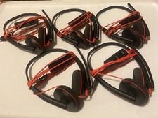 (LOT OF 5) Plantronics HEADSET C3220 PLT  BLACKWIRE w/ MICROPHONE USB On Ear picture