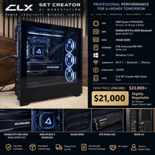 CLX SET Creator AI Workstation – RTX Pro 6000 96GB, 192GB RAM, 9950X3D2 picture