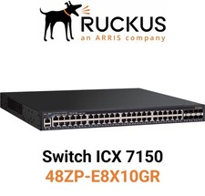 RUCKUS ICX7150-48ZP-E8X10GR Z-Series Multi-Gig PoH / Poe+ Brand New - SEALED picture