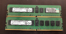 Lot of 2 -- 16GB (2x8GB) Micron 1Rx4 DDR4 PC4-2133P SERVER Memory RAM picture