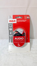 RCA Audio 3.5mm MP3 Adapter Cable 3 Ft Black Stereo Audio Cable AH205R 1 Each picture