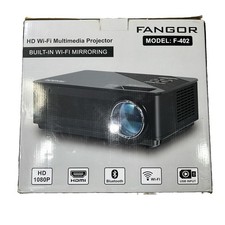 Fangor Multimedia Projector F-402 HD 1080P WiFi Bluetooth HDMI USB Complete picture