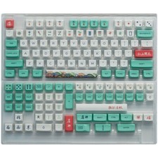 Chinese Mahjong Theme XDA Keycaps PBT 130 Keycaps in Box for Cherry MX Keyboard picture