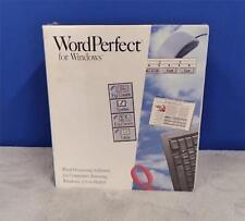 NIB Vtg SEALED Wordperfect 5.1 for Windows 1991 WPWin  Word Processing Microsoft picture