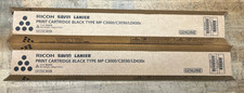 2 Genuine Ricoh Savin Lanier Black Toner 841338 Type MP C3000/C3030/LD430c picture