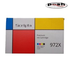 HP Compatible 972X cartridges Scripta New (Black, Cyan, Magenta, Yellow, 4-Pack) picture