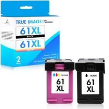 2PCS 61XL Black/Color Ink For Envy 4500 5530, Deskjet 1000 1012,Officejet 4630 picture