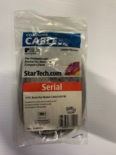 StarTech 10ft Gray DB9 Female to DB25 Male Serial Null Modem Cable SCNM925FM picture