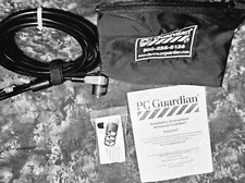 PC Guardian Locking Laptop Notebook Computer Security Cable Carry Bag Pre-owned picture