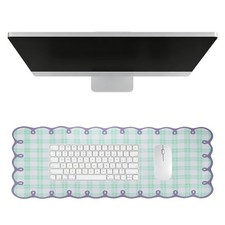 Scalloped Desk Mat, 31.5 x 11.8