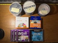 148 Blank DVD-R 4.7 GB 120 Min Media Disc Lot Memorex Sony Maxell Verbatim TDK picture
