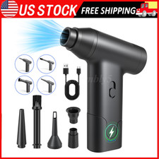 Electric Air Duster Cordless Mini Jet Dry Blower Portable TurboFan 300000RPM NEW picture