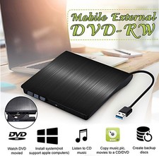 USB 3.0 2.0 Portable External DVD Disk Drive 1.44Mb Reader FDD PC Laptop Mac picture