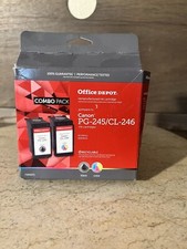 Office Depot Canon Remanufactured Ink PG-245XL / CL-246 Black & COLOR CARTRIDGE picture