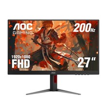 AOC 27G4H 27 Inch Full HD Gaming Monitor, IPS Panel, 200Hz Refresh Rate, 1ms picture