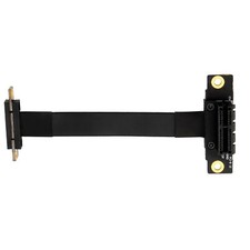 PCIE X1 Riser Cable Dual 90° Right Angle PCIe 3.0 x1 to x1 Extension Cable A picture