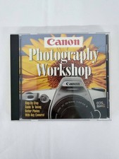 Canon Photography Workshop CD-ROM 1996 Windows Mac Retro Vintage Software picture