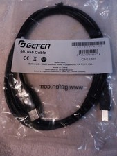 GEFEN 6ft USB High Speed Printer Cable # TID 60000467  USB-A to USB-B New picture
