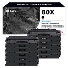 10 PACK CF280X Toner Cartridge for HP 80X LaserJet Pro 400 M401dw MFP M425dn picture