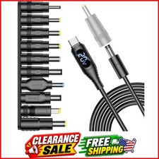 Universal Laptop DC Charger Replacement kit,Round Barrel 00W PD Trigger Cable... picture