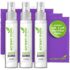 Versatile 3-Pack Screen Cleaning Kit - Streak-Free Spray & Microfiber Cloths picture