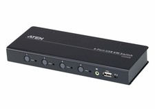 Aten CS724KM-AT 4-Port USB KVM Switch 4-Port KM Switch, Black ~E~ picture