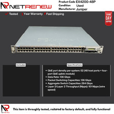 EX4200-48P Juniper EX4200  48 Port PoE Switch picture