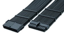 24pin ATX Motherboard 30cm Black Sleeved Extension + Cable Combs for DIY PC Case picture
