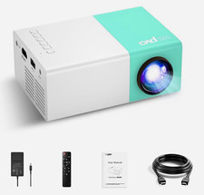 Mini LED Projector Portable Home Theater 1080P HDMI USB for Phone Laptop TV picture