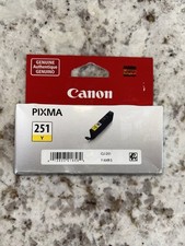 Canon CLI-251Y Yellow Genuine OEM Ink Cartridge 6516B001 New Sealed PIXMA picture