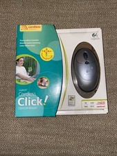 NEW in Box Logitech Cordless Click: Wireless Optical Mouse 2003 Fast RF Optical picture