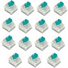 48 PCS Dustproof Green Replacement Keyboard Switch 3 Pin Heavy Clicky picture