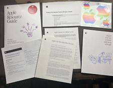 Vintage 1993 Apple Macintosh Rainbow Decals + Resource Guide Performa 400 Series picture