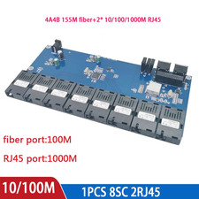 Gigabit fiber switch Fast Ethernet switch Converter 2 RJ45 and 8 SC fiber Ports  picture