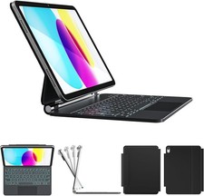 RAYMCRAFT Keyboard Case for iPad 11th(A16, 2025)/10th Generation Black NEW picture