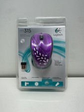 Logitech M315 Wireless Mouse Purple Global Graffiti Collection Artsy Floral NEW picture