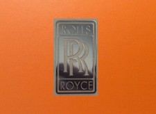 1 pcs Sticker for Rolls Royce Silver Chrome Color Logo Decal Badge 16mm x 30mm picture