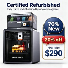【Refurbished】 ANYCUBIC Kobra S1 Combo 3D Printer CoreXY Multi-color Printing picture