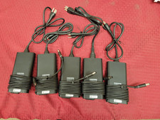 LOT OF 5 GENUINE DELL 180W SLIM AC ADAPTER LARGE TIP 7.44MM WITH POWER CORD picture