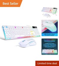 Stylish K1 RGB Gaming Keyboard & High-Precision Mouse Combo - PC/Laptop Ready picture