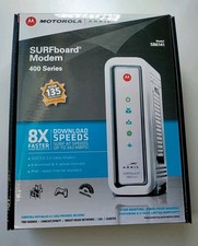 ARRIS SB6141 Motorola Surfboard Modem 400 Series White Open Box picture