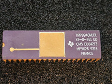 NOS RARE TMS9940MJDL 16bit FRANCE 5MHz Texas Instruments vintage CPU GOLD picture