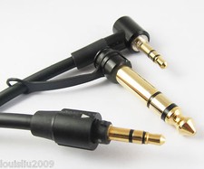 5 sets Replacement Audio Cable Cord Lead 3.5mm connector and 6.5mm Audio adapter picture