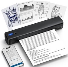 Portable Printer, D810 Inkless Bluetooth Thermal Printer Wireless for Travel, Co picture