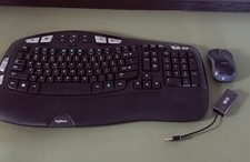Logitech M510 Mouse K350 Wave Wireless Keyboard Unifying Receiver w/ Dongle picture