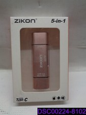 Qty = 2: Zikon 5-in-1 USB Type C Card Reader Pink picture