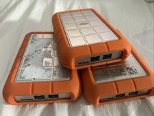 (3) Lacie Rugged 500GB Hard Drive All Working Condition Firewire & USB RUWWU3B picture
