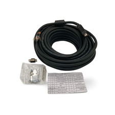 50ft UXGA SVGA Monitor Cable HD15 Male to Male with Conduit Feed - Black picture