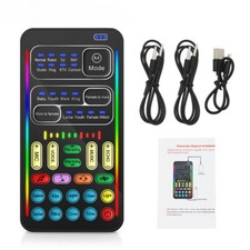 I9 Mini Bluetooth Voice Changer Sound Card - Ultra-Thin, Portable Live Audio Mix picture