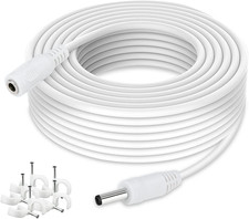 DC Power Extension Cable 33Ft 1.35Mm X 3.5Mm Compatible with 5V DC Adapter Cord picture